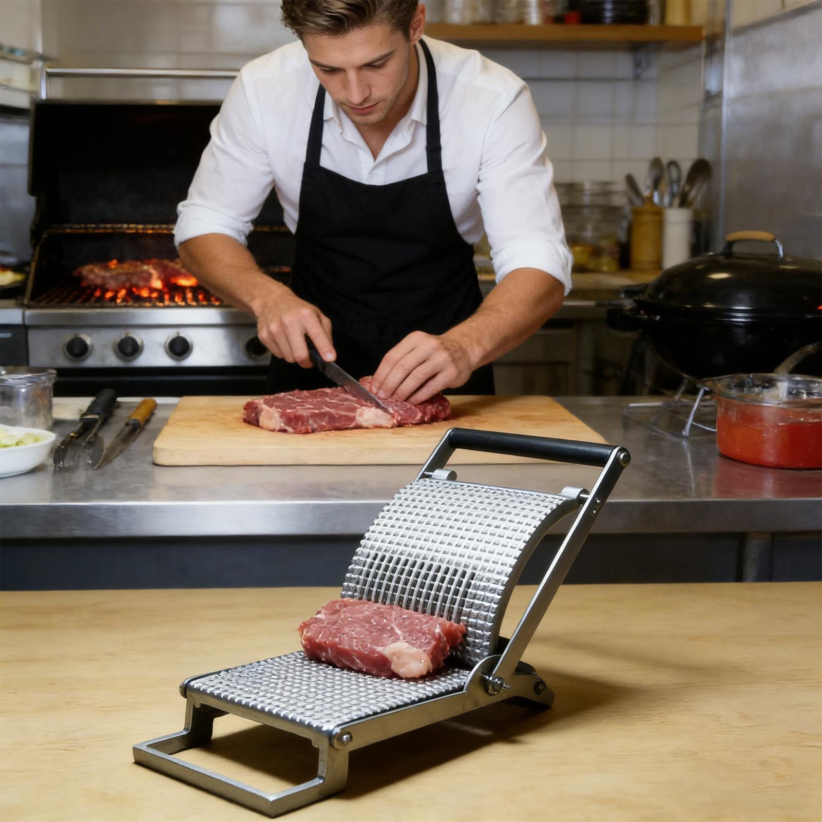 Meal Prep Pork - Meat Tenderizer Stainless Steel Manual Kitchen