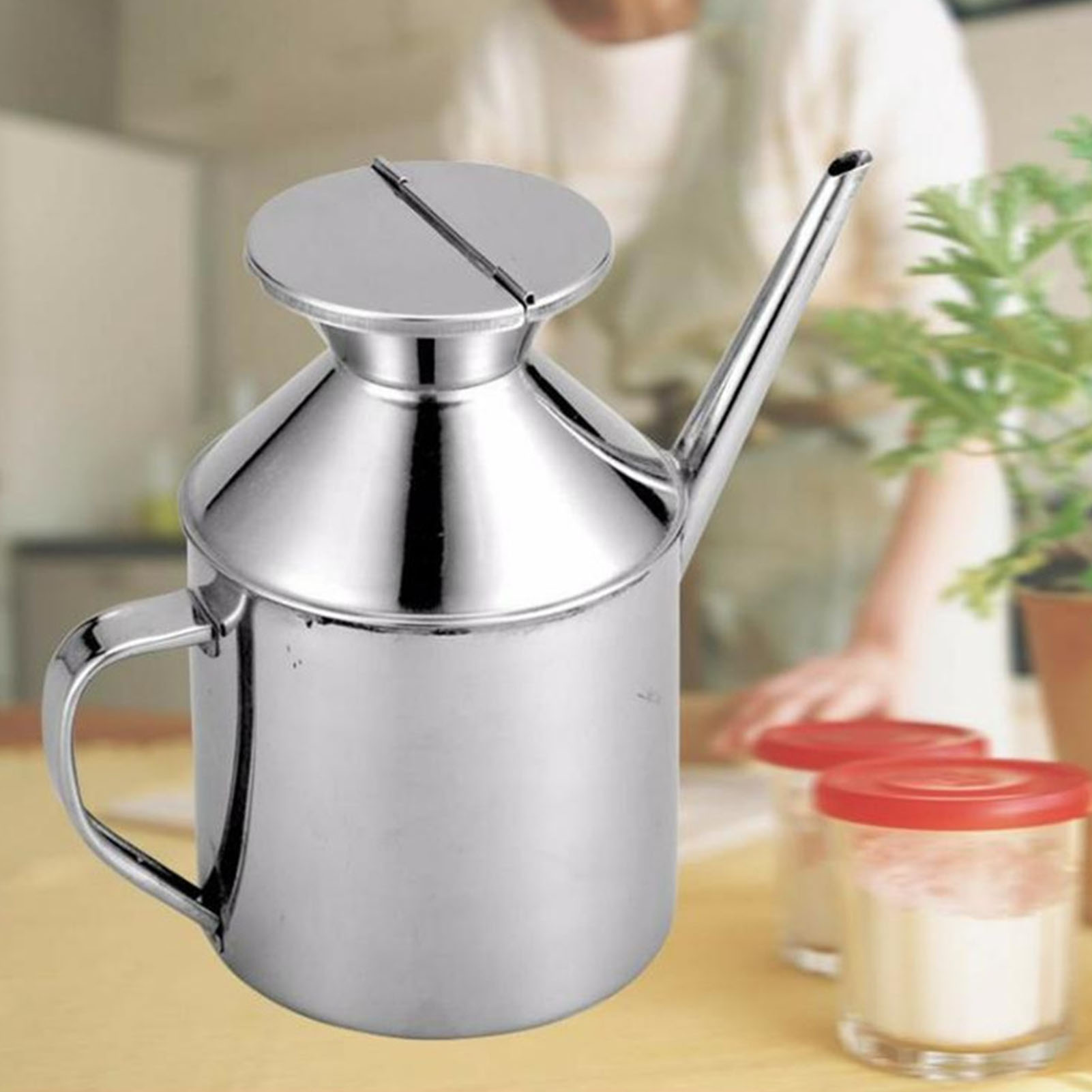Herb Keeper Bottle - Stainless Steel Oil Can Multipurpose Oil