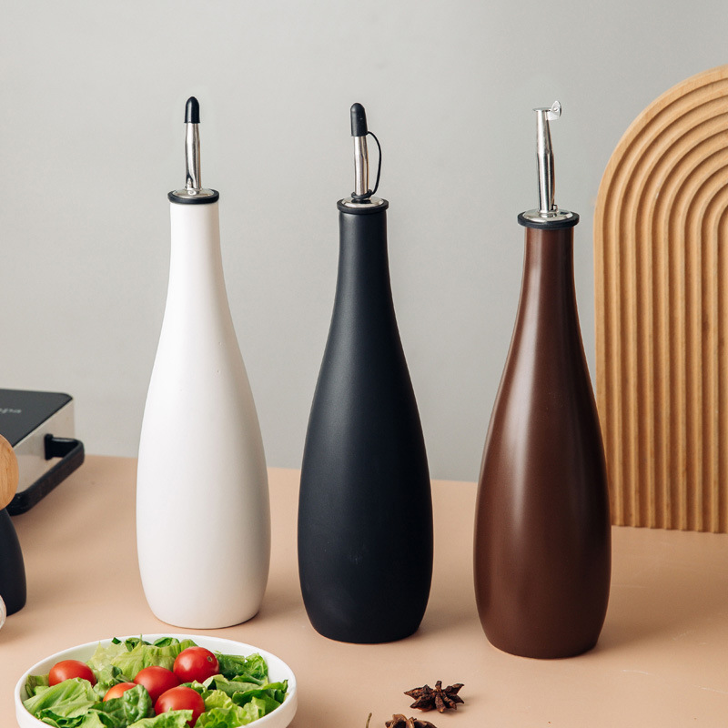 Herb Keeper Bottle - Ceramic Oil Pot, Household Seasoning Bottle,