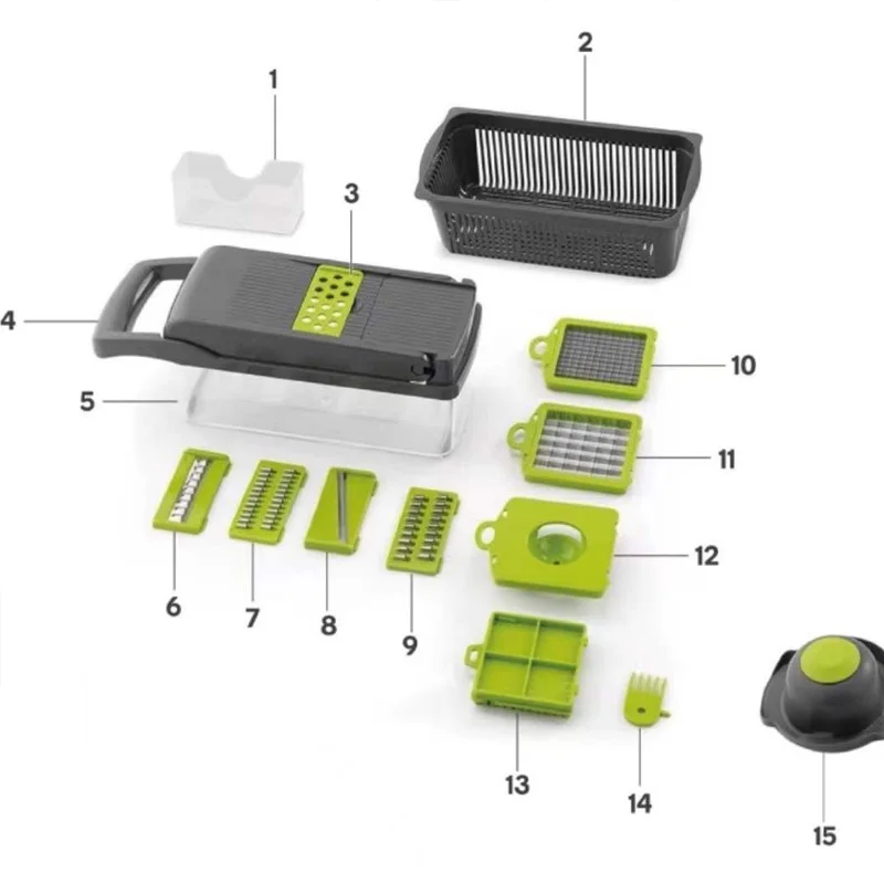 1-Pack Vegetable Slicer Set -  - Meal Prep Healthy ulasan dan harga