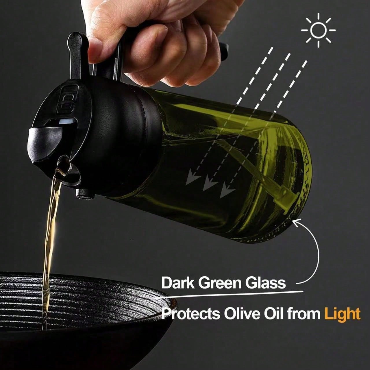 High Grade Olive Oil Dispenser - Herb Keeper Bottle ulasan dan harga
