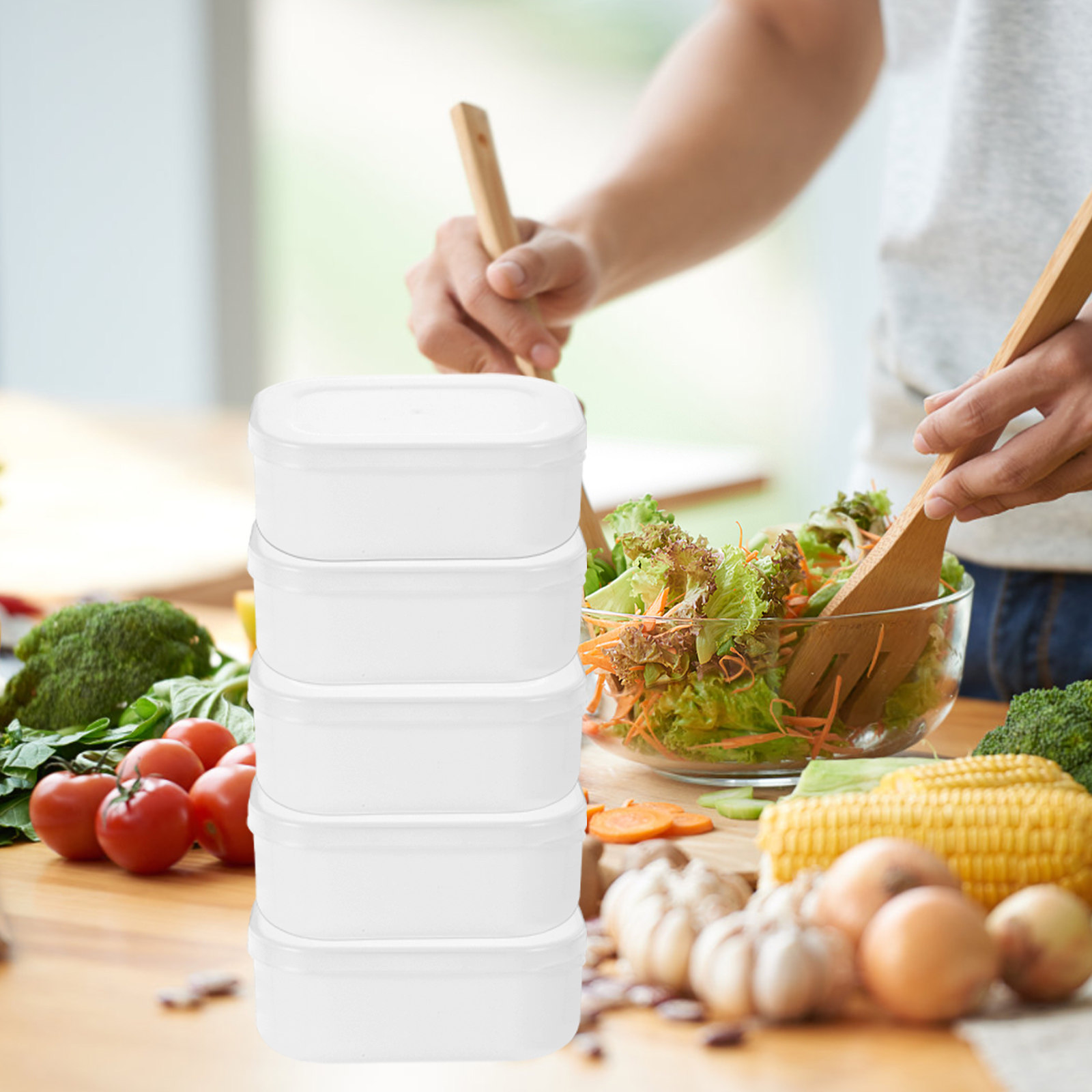 5Pcs Rice Grain Portion Storag - Meal Prep Healthy ulasan dan harga