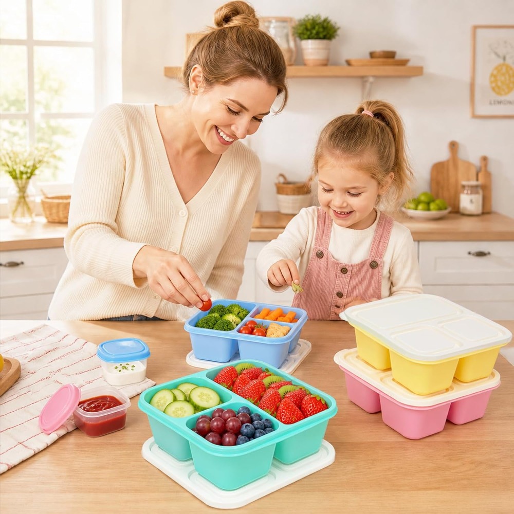3 Compartment Bento Box Snack  - Meal Prep Healthy ulasan dan harga