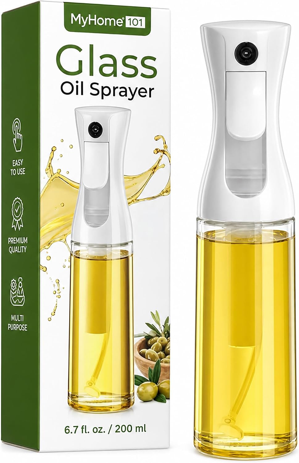 Oil Sprayer for Cooking - Glas - Meal Prep Healthy ulasan dan harga