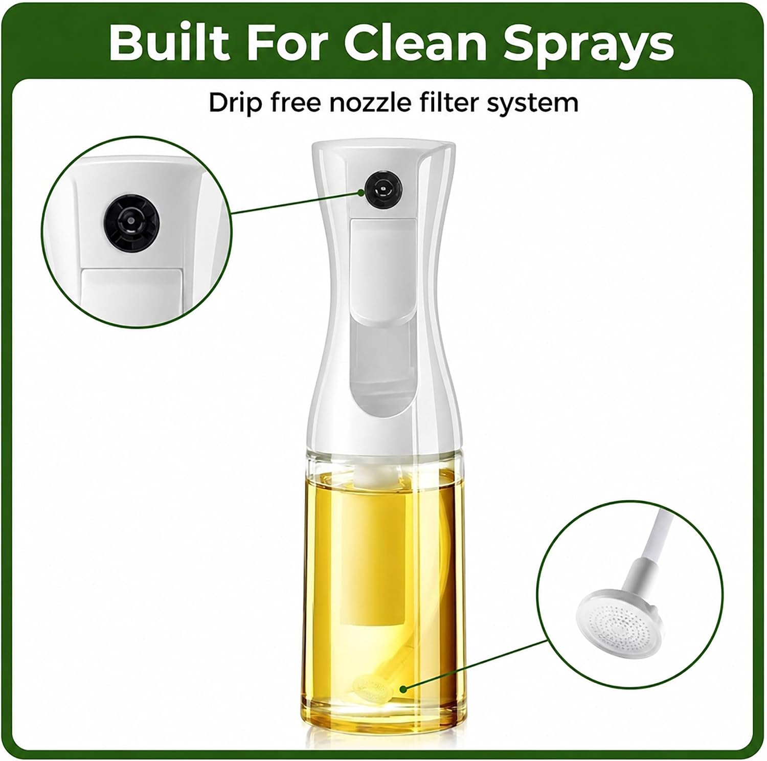 Oil Sprayer for Cooking - Glas - Meal Prep Healthy ulasan dan harga